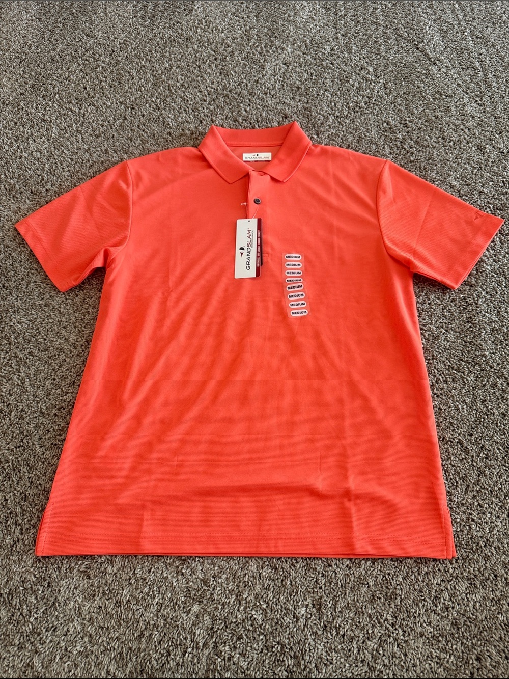 Men's Coral Polo Shirt - Short Sleeve